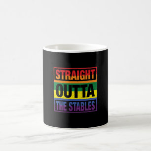 Pferdekunst direkt über den Pferden Kaffeetasse