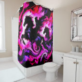 Pferdekunst Duschvorhang (Beispiel)