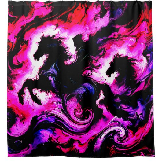 Pferdekunst Duschvorhang (Vorderseite)