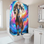 Pferdekunst Duschvorhang (Beispiel)