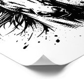 Pferdekunst für Männer Frauen Kinder Pferdeportrai Poster (Ecke)