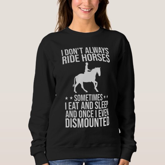 Pferdekunst für Männer Reiten Sweatshirt (Vorderseite)