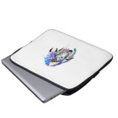 Pferdekunst Laptopschutzhülle (Vorne Knopf)