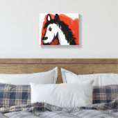 Pferdekunst Leinwanddruck (Insitu (Schlafzimmer))