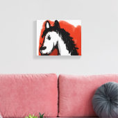 Pferdekunst Leinwanddruck (Insitu (Wohnzimmer))
