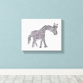 Pferdekunst Leinwanddruck (Insitu (Holzboden))