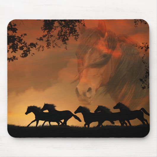 Pferdekunst Mousepad (Vorne)