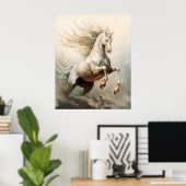 Pferdekunst Poster (Heimbüro)