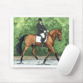 Pferdekunstdressage-Pferdebucht-Trotten Mousepad (Mit Mouse)