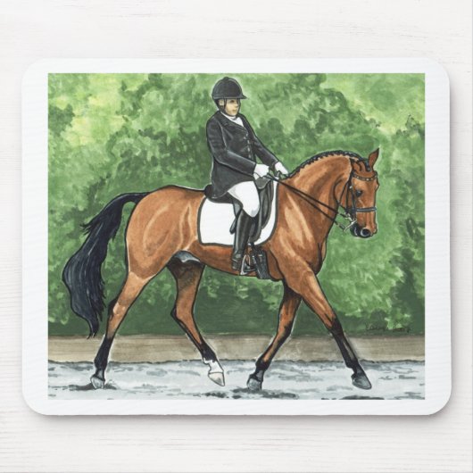 Pferdekunstdressage-Pferdebucht-Trotten Mousepad (Vorne)