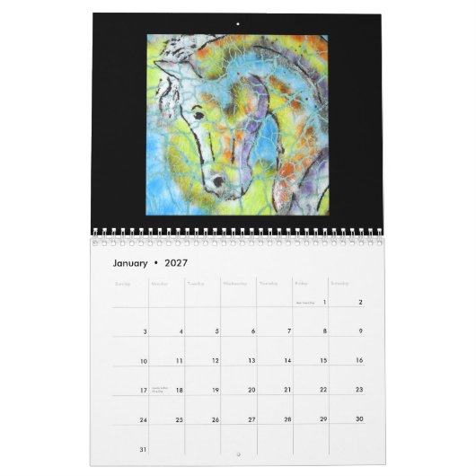 Pferdekunstkalender Kalender (Jan 2027)