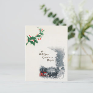 Pferdekutsche von einem Weihnachts- Feiertagspostkarte