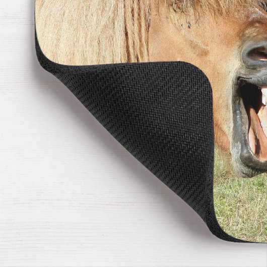 Pferdelachen Mousepad (Ecke)