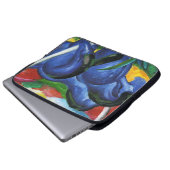 Pferdelaptop-Hülse Franz Marcs blaue Laptopschutzhülle (Vorne Knopf)