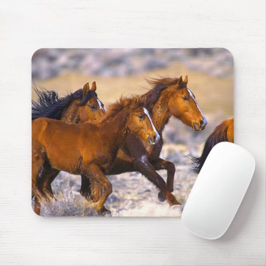 Pferdelaufen Mousepad (Mit Mouse)