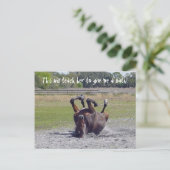 Pferdelaufkarte Postkarte (Stehend Vorderseite)