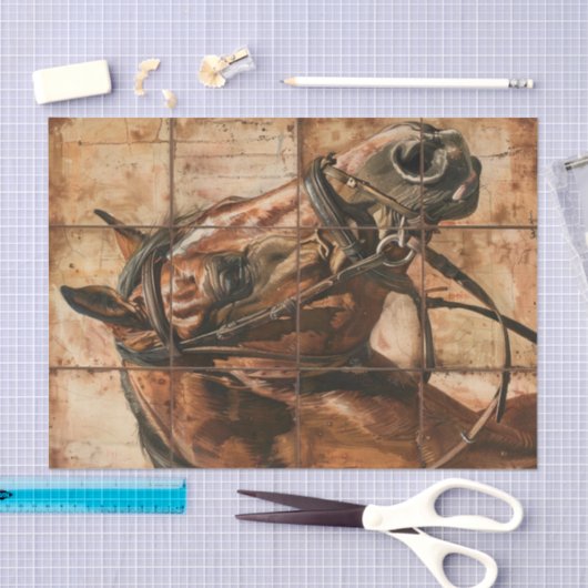 Pferdeleben Seidenpapier (Handwerk)