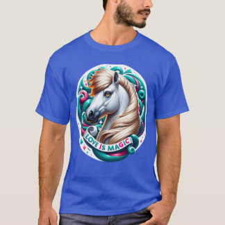 Pferdeliebe ist magischer Junge T-Shirt