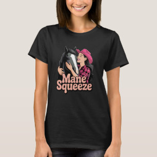 Pferdeliebhaber-Cowgirl-Western-Rodeo-Reiten T-Shirt