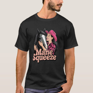 Pferdeliebhaber-Cowgirl-Western-Rodeo-Reiten T-Shirt