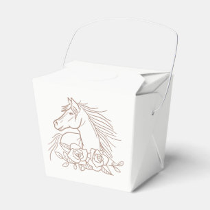 Pferdeliebhaber-Land-Hochzeit Western Rustikal Equ Geschenkschachtel