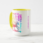 Pferdeliebhaber Niedlich Tasse (Vorderseite Links)