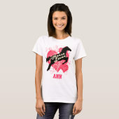 Pferdeliebhaber personalisierter Ann T-Shirt (Vorne ganz)