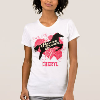 Pferdeliebhaber personalisierter Cheryl T-Shirt
