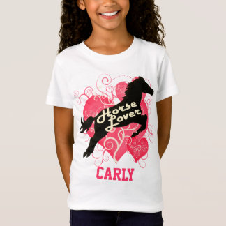 Pferdeliebhaber personalisiertes Carly T-Shirt