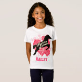 Pferdeliebhaber personalisiertes Hailey T-Shirt (Vorne ganz)