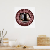 Pferdeliebhaber Poster (Küche)