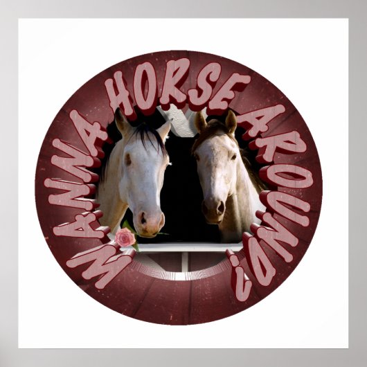 Pferdeliebhaber Poster (Vorne)