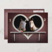 Pferdeliebhaber Postkarte (Vorne/Hinten)