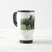 Pferdeliebhaber Reisebecher (Vorderseite Links)