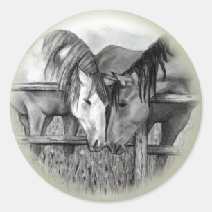 Pferdeliebhaber: Stift Kunst: Sticker
