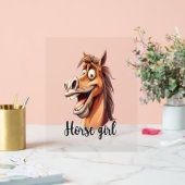 Pferdemädchen Acrylschild (Hochzeit)