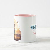 Pferdemädchen Cowgirl Pferdeliebhaber Wüstenunterg Tasse (Zentrum)