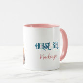 Pferdemädchen Cowgirl Pferdeliebhaber Wüstenunterg Tasse (VorderseiteRechts)