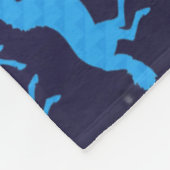 Pferdemädchen Fleecedecke (Ecke)