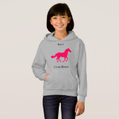 Pferdemädchen Hoodie (Vorne ganz)