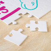 Pferdemädchen in Rosa und Türkis Puzzle (Seite)