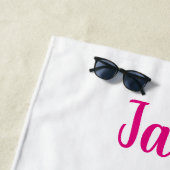 Pferdemädchen in Rosa und Türkis Strandtuch (Beispiel)