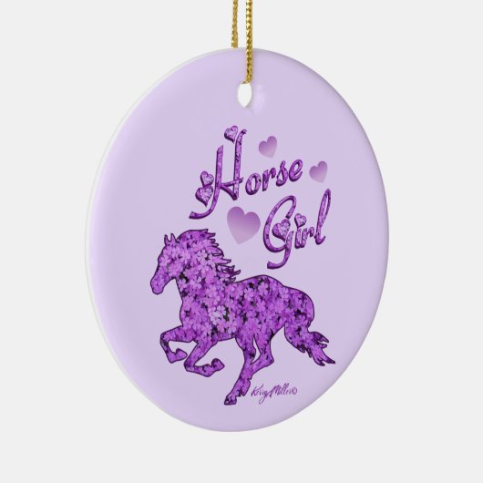 Pferdemädchen, Keramik Ornament (Rechts)