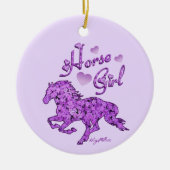 Pferdemädchen, Keramik Ornament (Vorne)