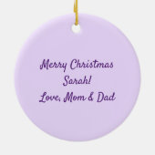 Pferdemädchen, Keramik Ornament (Hinten)