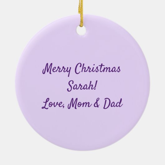 Pferdemädchen, Keramik Ornament (Hinten)