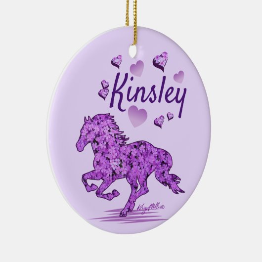 Pferdemädchen, Keramik Ornament (Rechts)