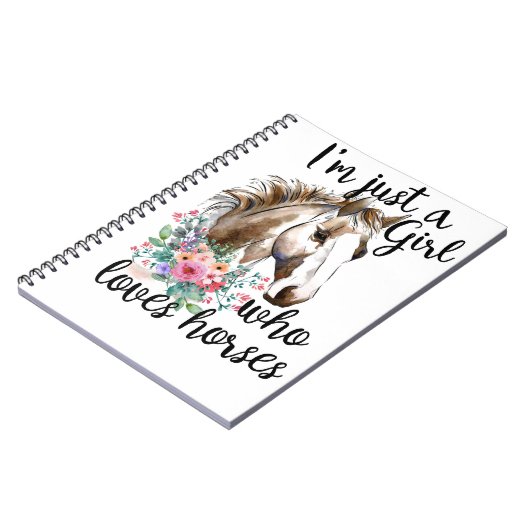 Pferdemädchen Notizblock (Linke Seite)