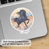 Pferdemädchen Personalisiert Name Slogan Vinyl Sti Aufkleber