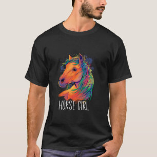 Pferdemädchen Pferdeliebe Damen Reitsport T-Shirt